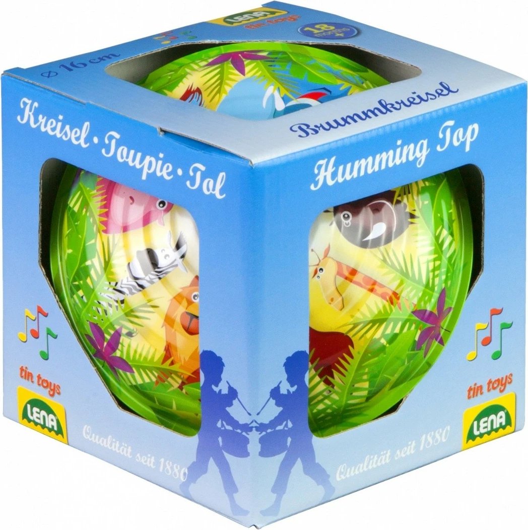 Bączek lodër Lena 16 cm, shumëngjyrësh, me motive kafshësh të egra Bączek lodër Lena 16 cm, shumëngjyrësh, me motive kafshësh të egra