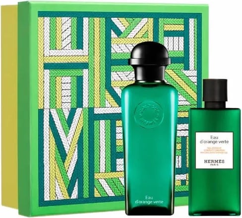 Eau de Cologne Hermès Eau D'Orange Verte për meshkuj 100ml set 2 copë