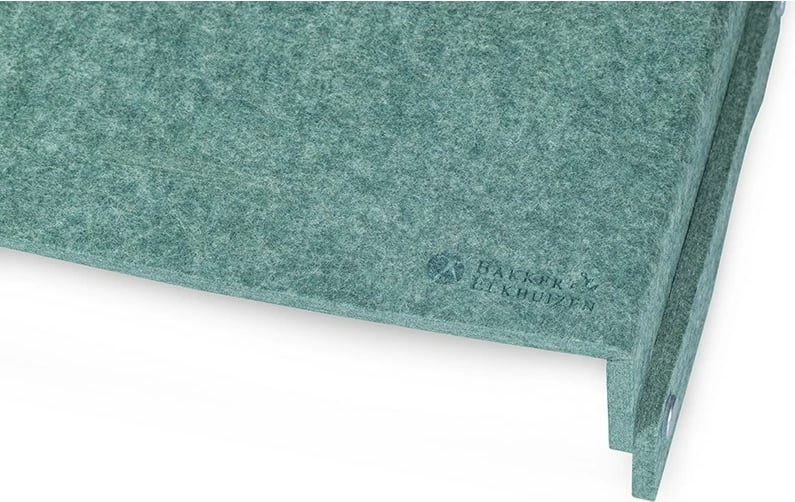 Mbajtës monitori BakkerElkhuizen Q-riser 110 Circular, rregullim lartësie, PET-felt, i gjelbër