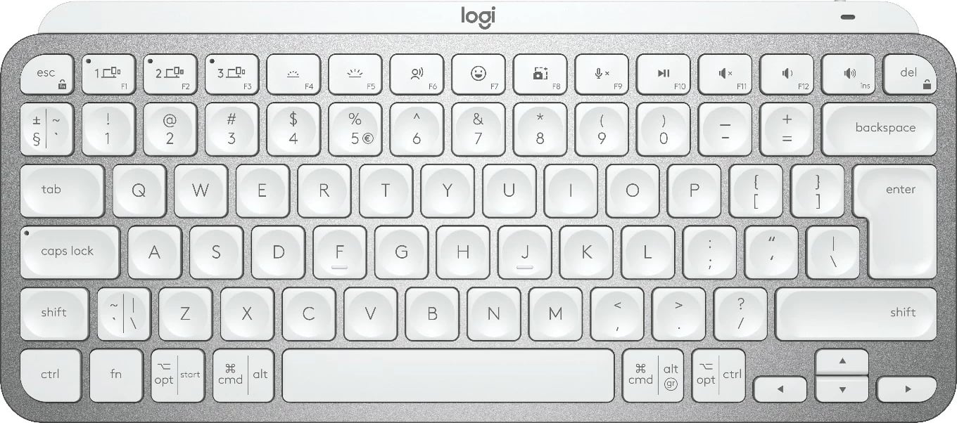 Tastierë Logitech MX Keys Mini wireless, e ndriçuar, silver