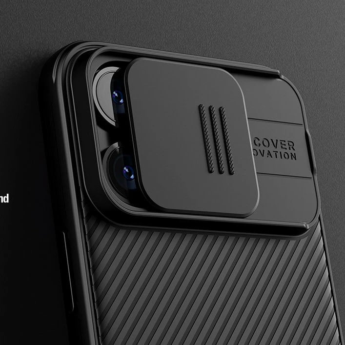 Mbështjellës Nillkin CamShield Pro Magnetic për iPhone 15 Plus, me kapak kamere, Kaltër