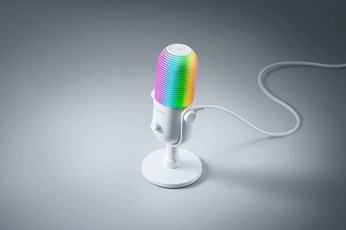 Mikrofon Razer Seiren V3 Chroma i bardhë RGB