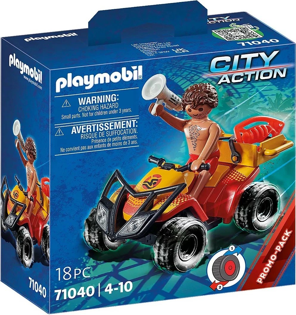 Set lodrash Playmobil City Action 71040, quad shpëtimi, 18 pjesë