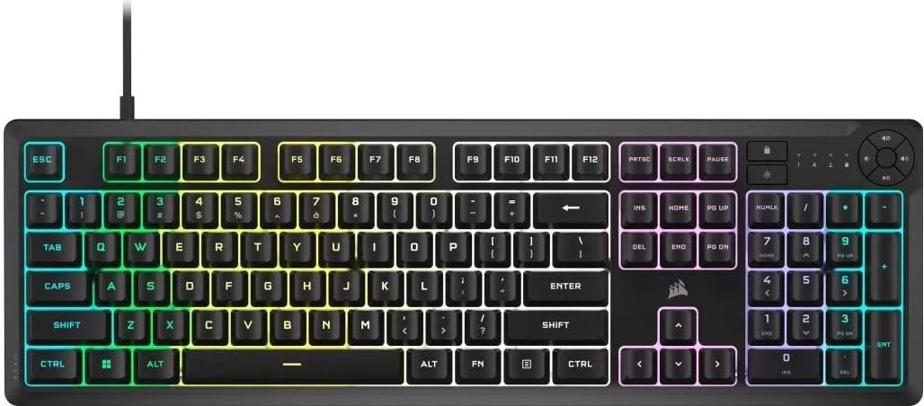 Tastierë Corsair K55 Core, RGB, e zezë