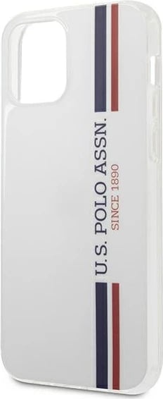 Mbështjellës U.S. Polo Assn. USHCP12MPCUSSWH për iPhone 12/12 Pro 6.1", Tricolor, Bardhë