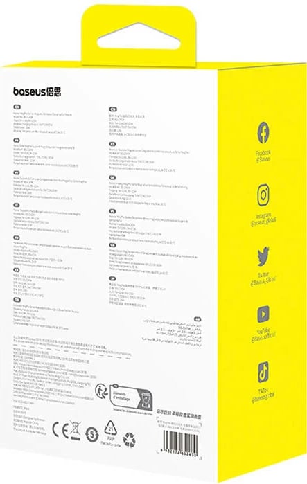Mbajtës celulari Baseus MagPro CW04 me karikues wireless 15W, i zi