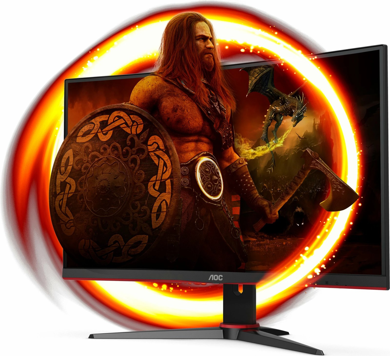 Monitor AOC G2 C24G2AE/BK, 23.6", Full HD, LED, 1 ms, i zi, i kuq