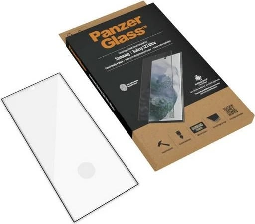 Xham mbrojtës PanzerGlass E2E Microfracture për Samsung Galaxy S22 Ultra, me kornizë të zezë
