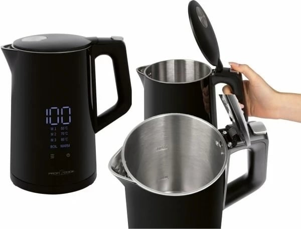 Çajnik elektrik ProfiCook PC-WKS 1243, 1.7 L, 2200 W, i zi