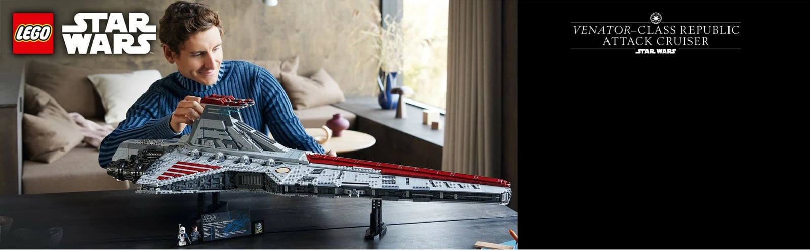Set ndërtimi LEGO Star Wars Venator-Class Republic Attack Cruiser, 5374 pjesë, plastikë, shumëngjyrësh