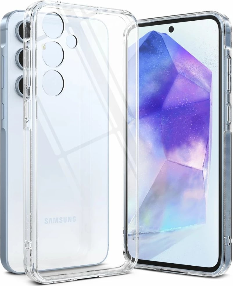 Mbështjellës Ringke Fusion për Samsung Galaxy A55 5G, Transparent