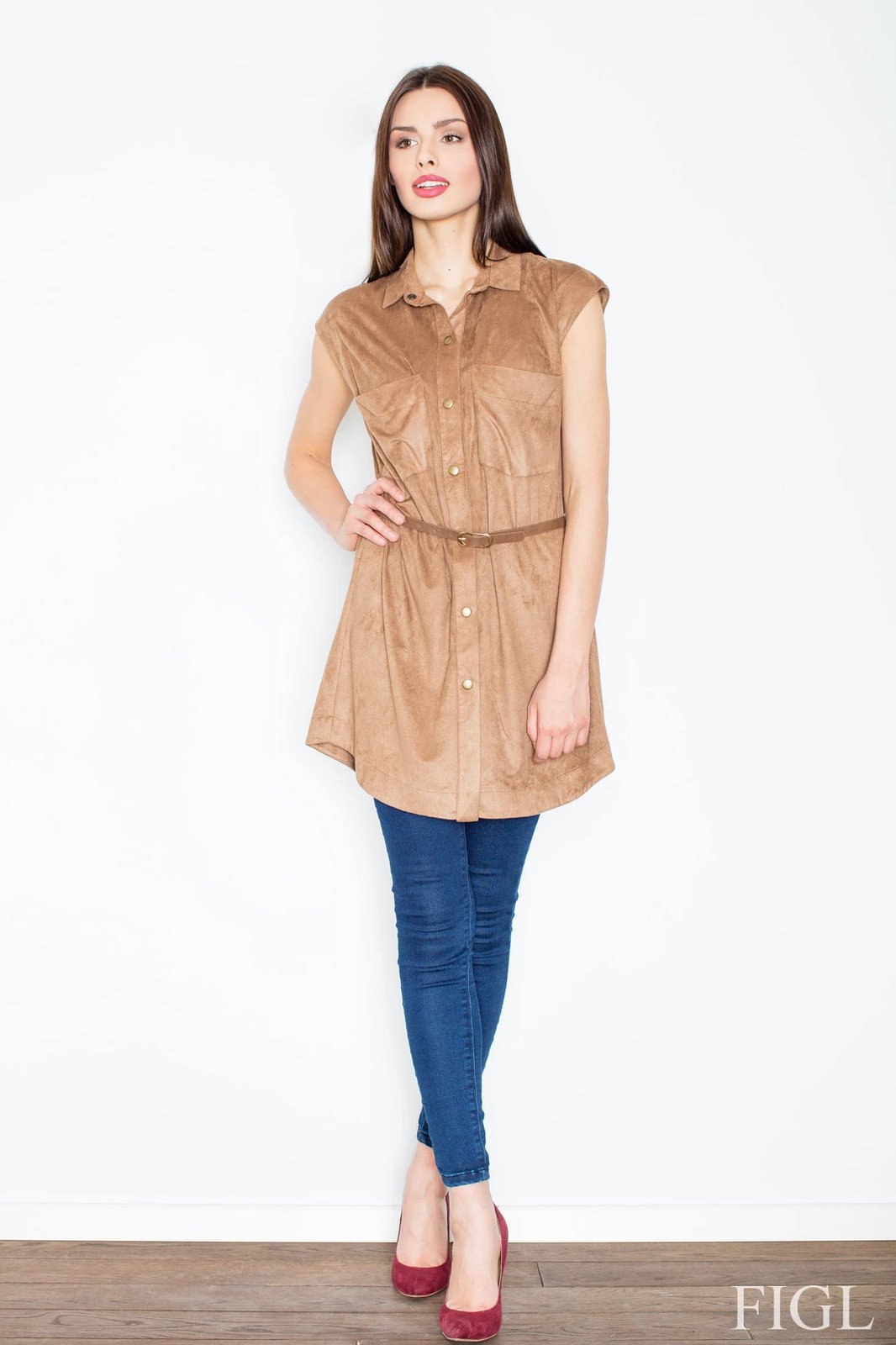 Fustan Figl 52578, kafe