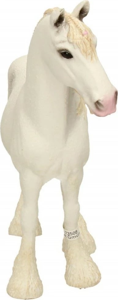 Figurë lodër Schleich Shire Breed Mare, 13.5 x 13 x 5 cm, e bardhë