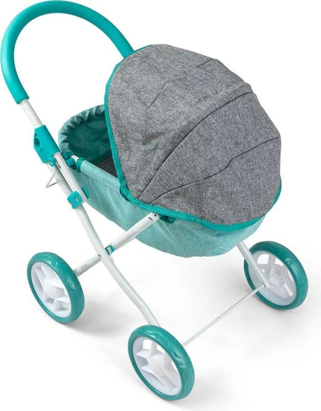 Karrocë lodër për kukulla, Milly Mally Dori Prestige, për kukulla deri 40 cm, palosëse, me tendë dhe dyshek, Mint