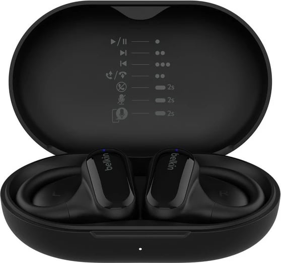 Kufje Belkin SoundForm ClearFit, True Wireless Stereo, Bluetooth 5.3, 26 orë me kuti, IPX5, e zezë