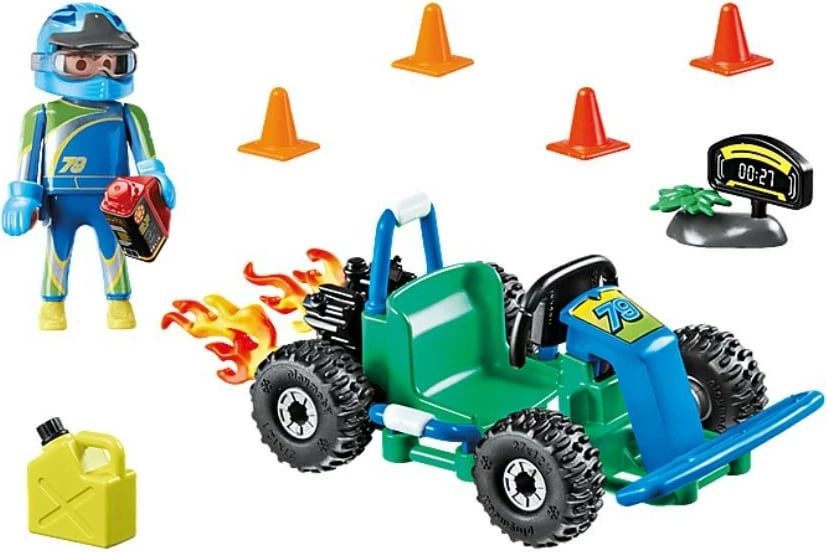 Set lodrash Playmobil City Life Go-Kart Race 70292, 38 pjesë