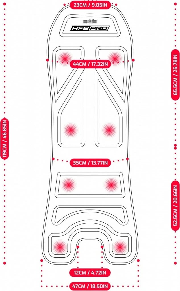 Pad haptik Next Level Racing HF8 PRO, për gaming dhe simulime, NLR-G006, i zi