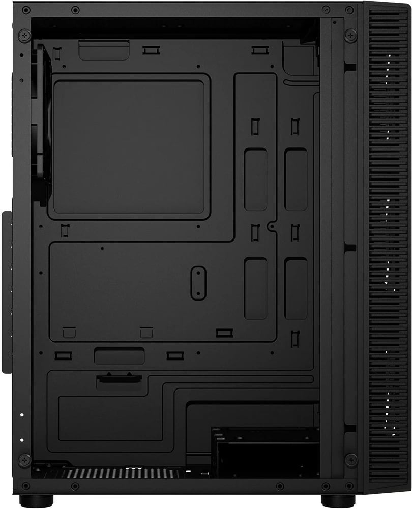 Kasë FSP CMT192, Midi Tower, PC, ATX, micro ATX, Mini-ITX, SPCC, Tempered glass, Multi, Black