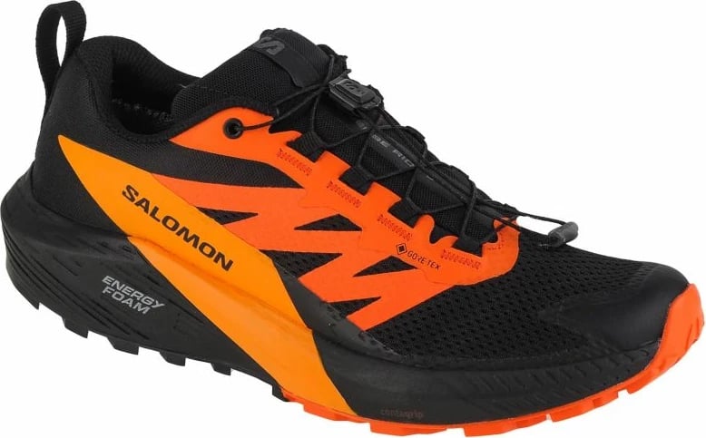 Atlete për vrapim Salomon Sense Ride 5 GTX për meshkuj, të zeza dhe portokalli