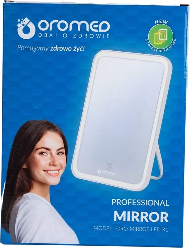 Pasqyrë make-up Oromed ORO-MIRROR LED X1 me ndriçim LED, 2000 mAh