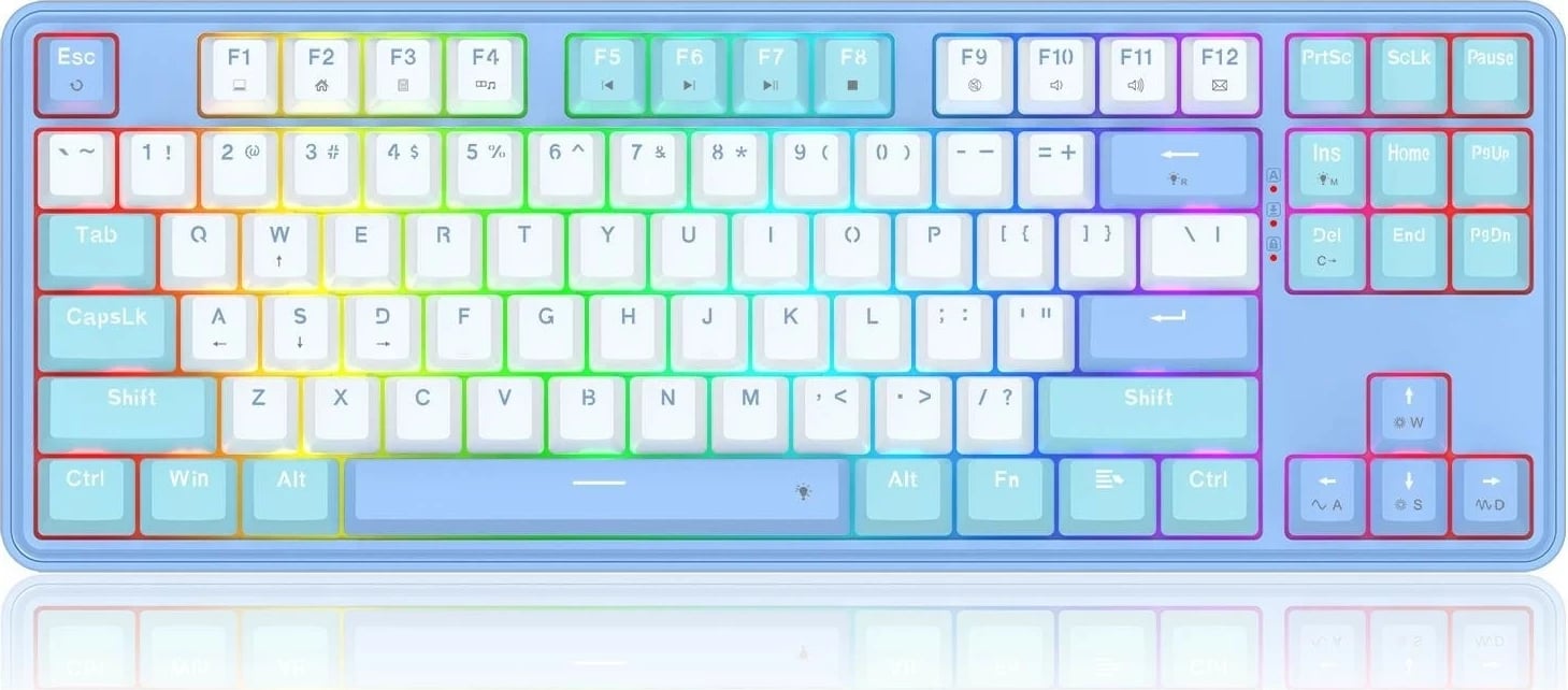 Tastierë Redragon K707WBB-RGB StarBlade, RGB, mekanike, e bardhë