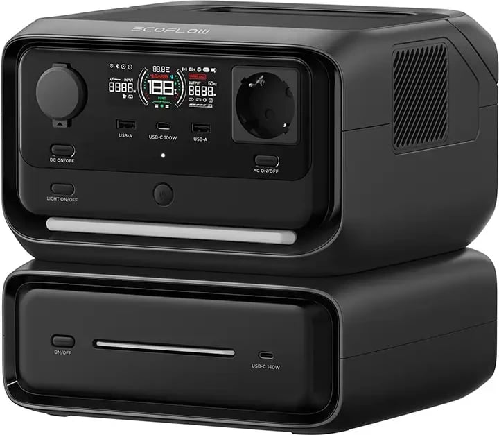 Stacion portativ energjie EcoFlow River 3 Max, 572 Wh, LiFePO4, i zi
