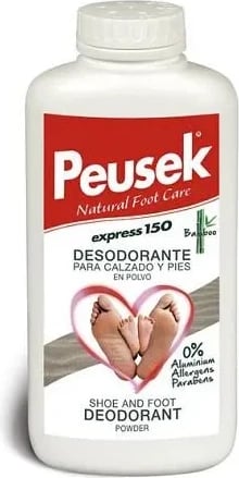 Pluhur deodorant për këpucë dhe këmbë Peusek Express 150, 150g