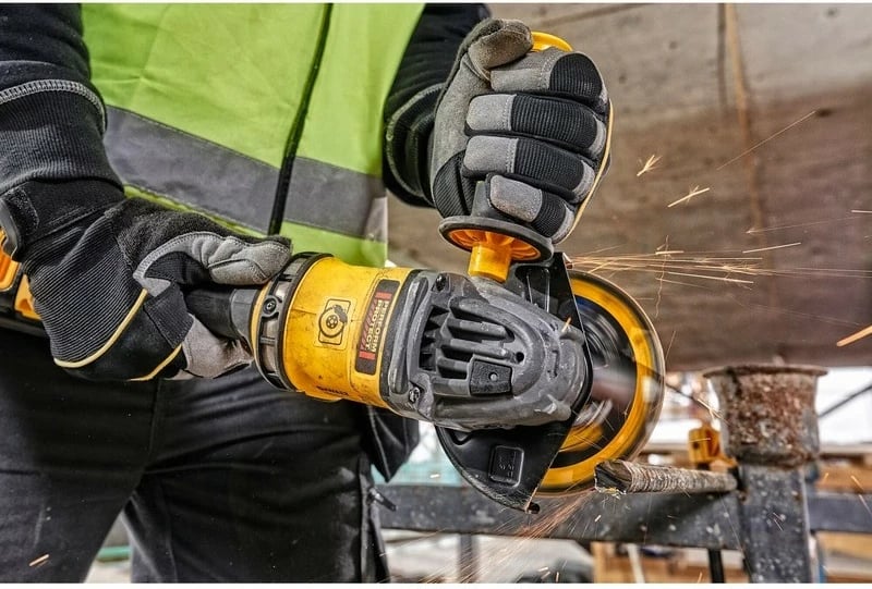 Lëmues rripi DeWALT DCG418NT-XJ, 9000 RPM, me bateri, zi/verdhë