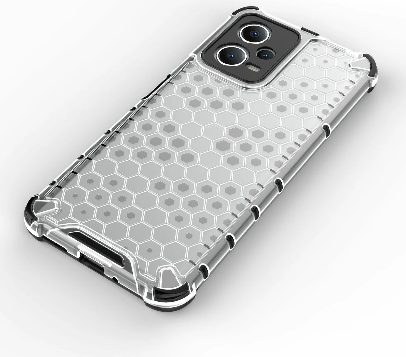 Mbështjellës Hurtel Honeycomb për Xiaomi Redmi Note 12 5G / Poco X5 5G, i zi