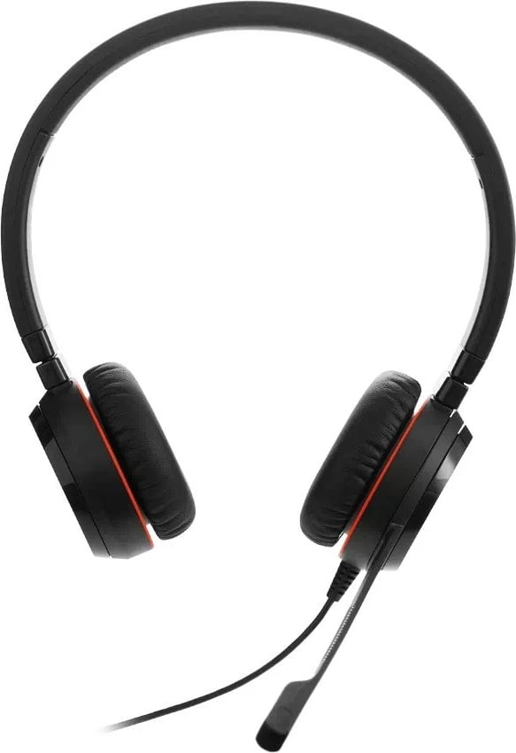 Kufje Jabra Evolve2 30 II, me mikrofon, USB-A/USB-C, për Microsoft Teams, e zezë