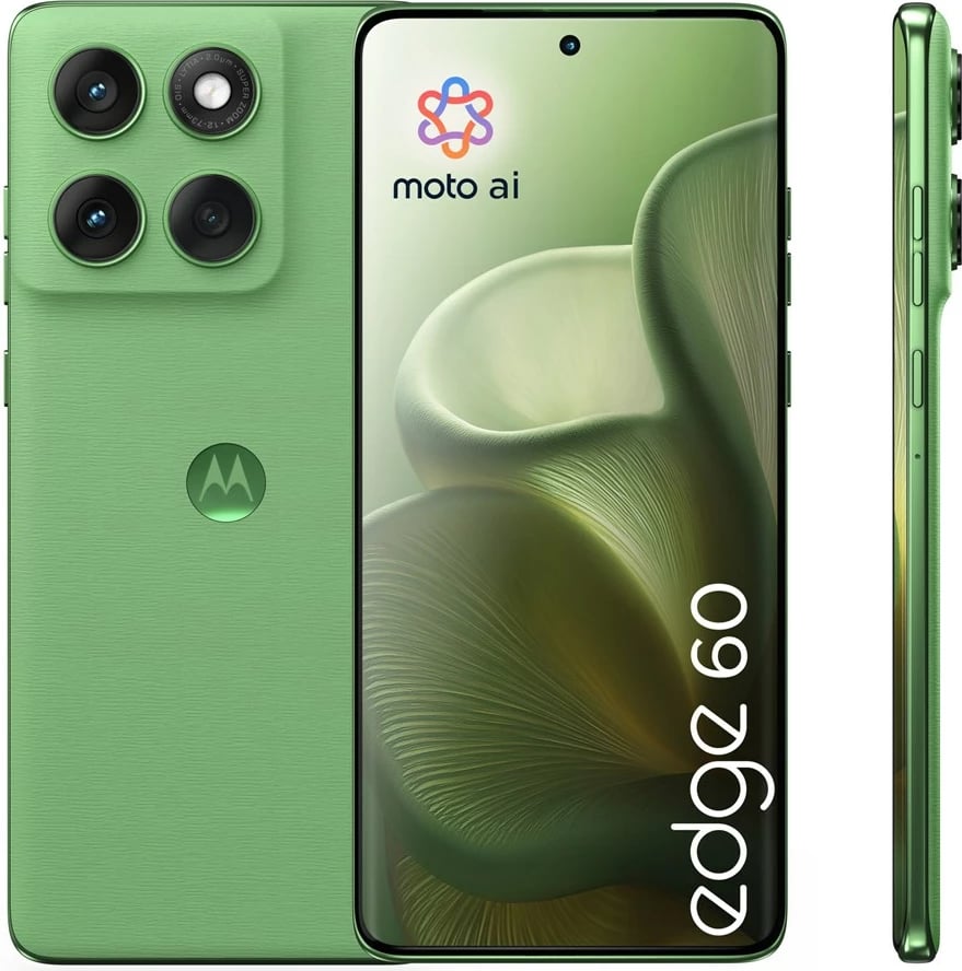Celular Motorola edge 60, 6.67", 12 GB RAM, 256 GB, 5G, Gjelbër