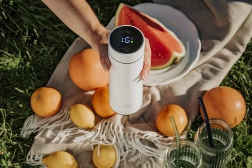 Termus, Adler, AD 4506, 473ml, ekran LED me prekje, izolim vakum, çelik inox SS304, e bardhë