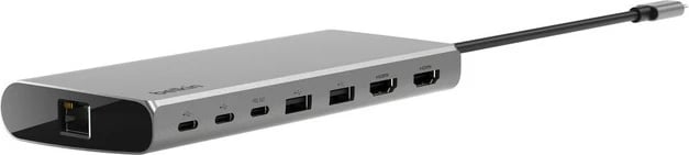 Hub USB-C Belkin INC015BTSGY-CZ, 8 porte, 100W, 4K, alumini