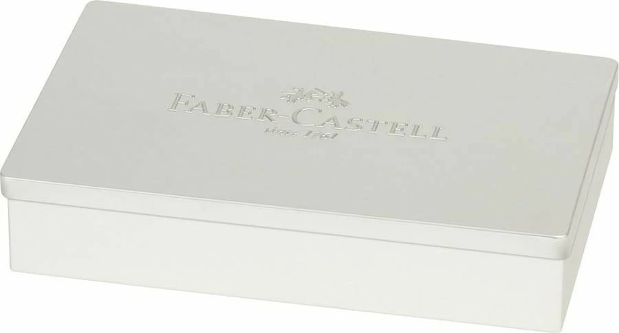 Kuti e fortë për lapsa Faber-Castell 180011, e bardhë