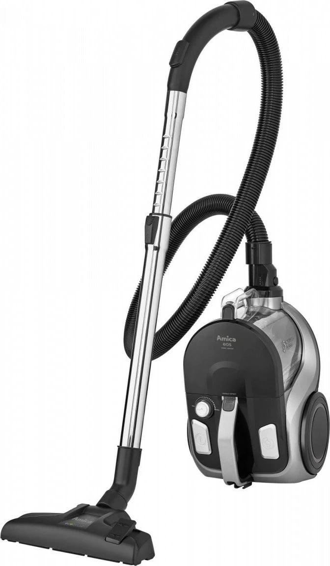 Fshesë elektrike pa qese Amica EOS VM 3011, 2.5L, HEPA 13, e zezë/argjendtë