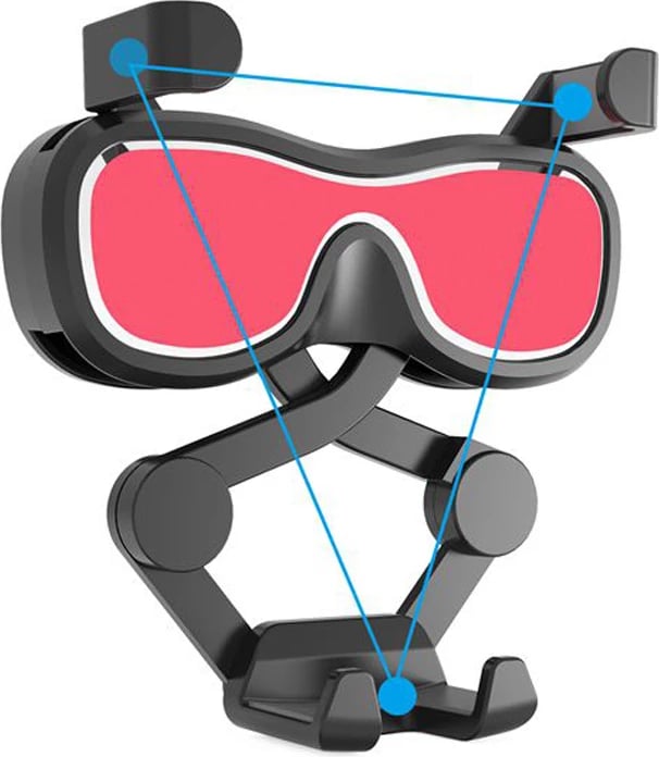 Mbajtës graviteti për celular Hurtel YC06, për ventilator të makinës, me aromatizues, argjend