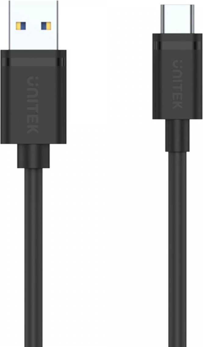 Kabëll Unitek USB 3.0 - USB-C 3m, i zi