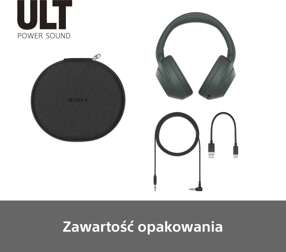 Kufje Sony ULT Wear, me anulim zhurme aktive, gri