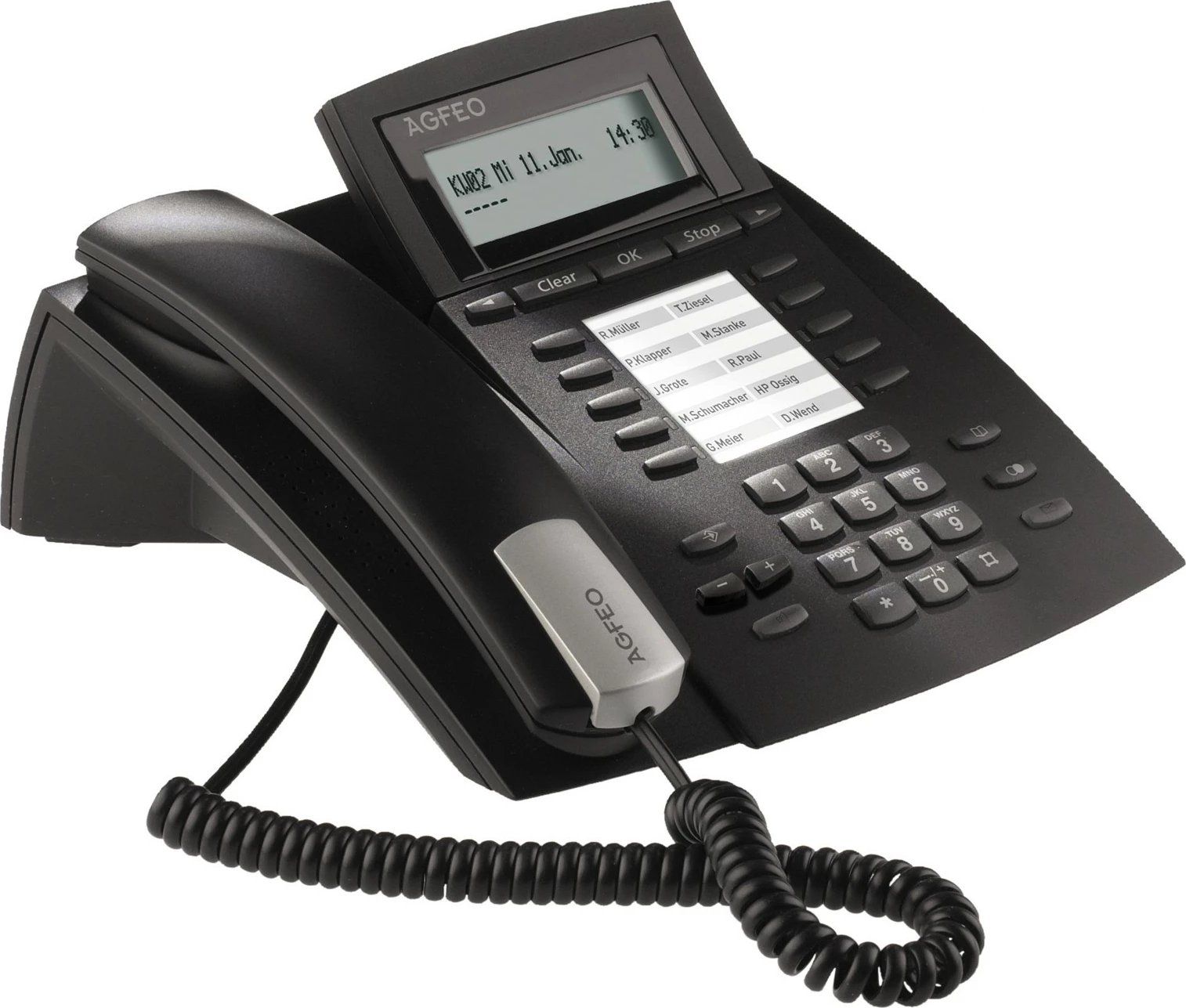 Telefon IP AGFEO ST 22, 2 linja, 1000 kontakte, i zi