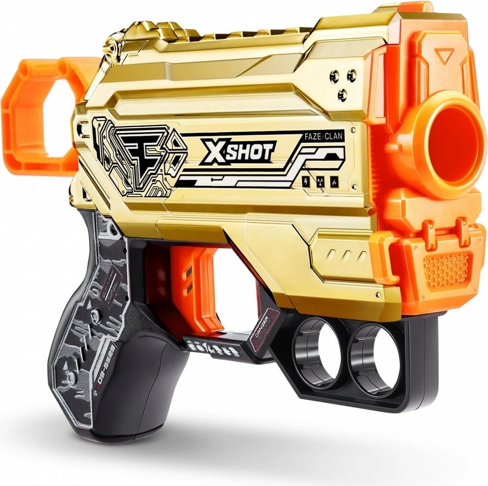 Lodër blaster ZURU X-Shot Skins Menace Faze Launcher, 4 shigjeta, Mix