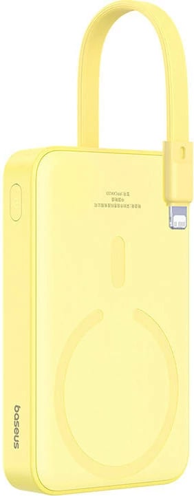 Powerbank Baseus Magnetic Mini 10000mAh, 20W, MagSafe, e verdhë