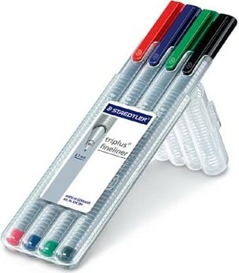 Set stilolapsa fineliner STAEDTLER 334 SB4, 0.3mm, 4 ngjyra