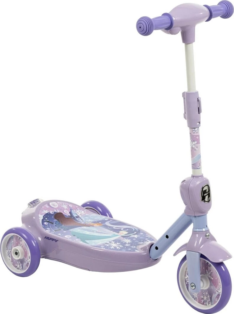 Trotinet elektrik Huffy Frozen Bubble me ulëse, 3 rrota, për fëmijë, Vjollcë