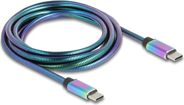 Kabllo USB C DeLOCK 81116, 2m, USB 2.0, 60W, shumëngjyrëshe