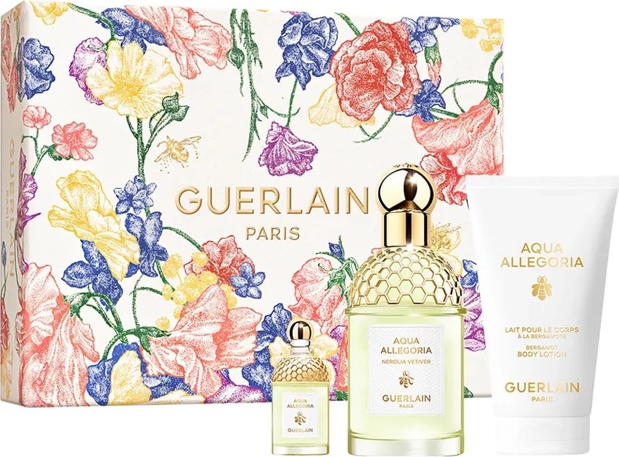 Set Eau de Toilette dhe Body Balm Guerlain Aqua Allegoria Nerolia Vetiver, 75ml + 75ml + 7.5ml