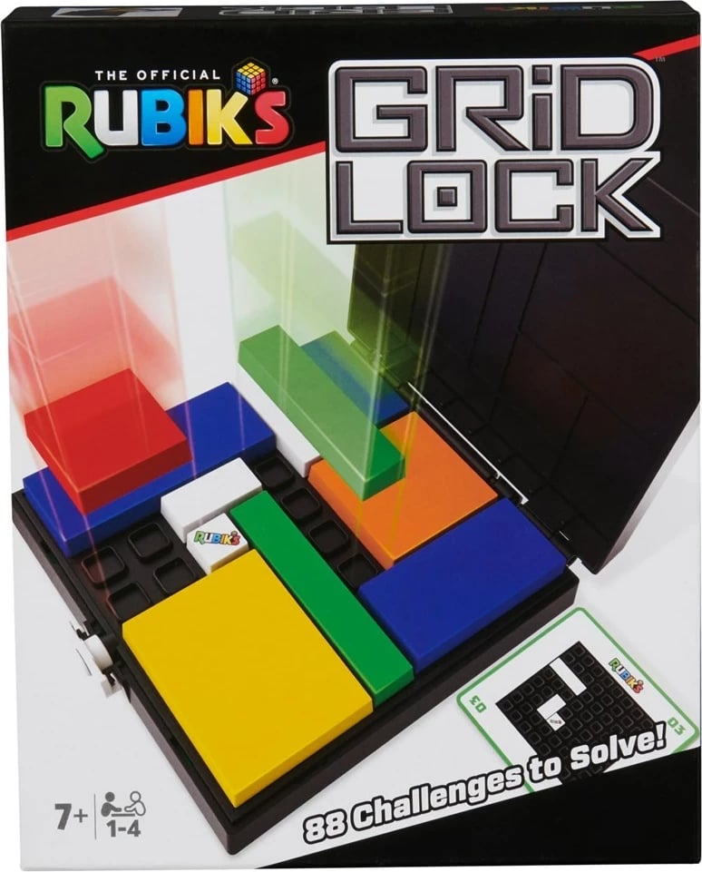 Lojë tavoline Rubik’s Gridlock, për fëmijë, shumëngjyrëshe