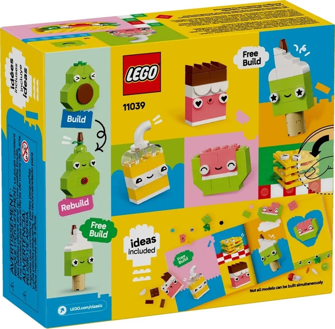 Lego Classic 11039 Creative Food Friends, 150 pjesë