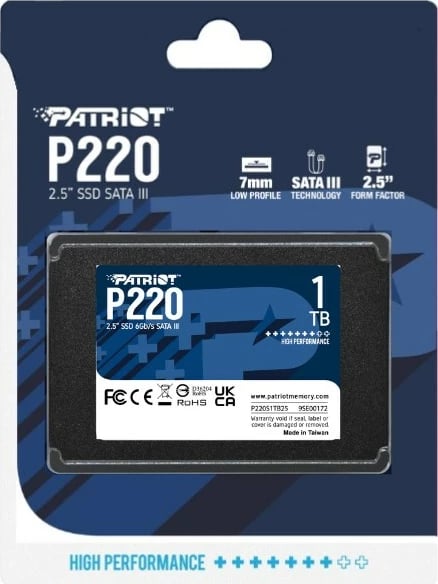 SSD Patriot memory, 2.5" 1000 GB
