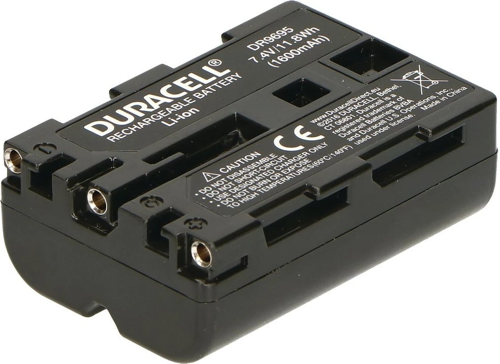 Bateri për kamera Duracell, zëvendëson Sony NP-FM500H, E zezë