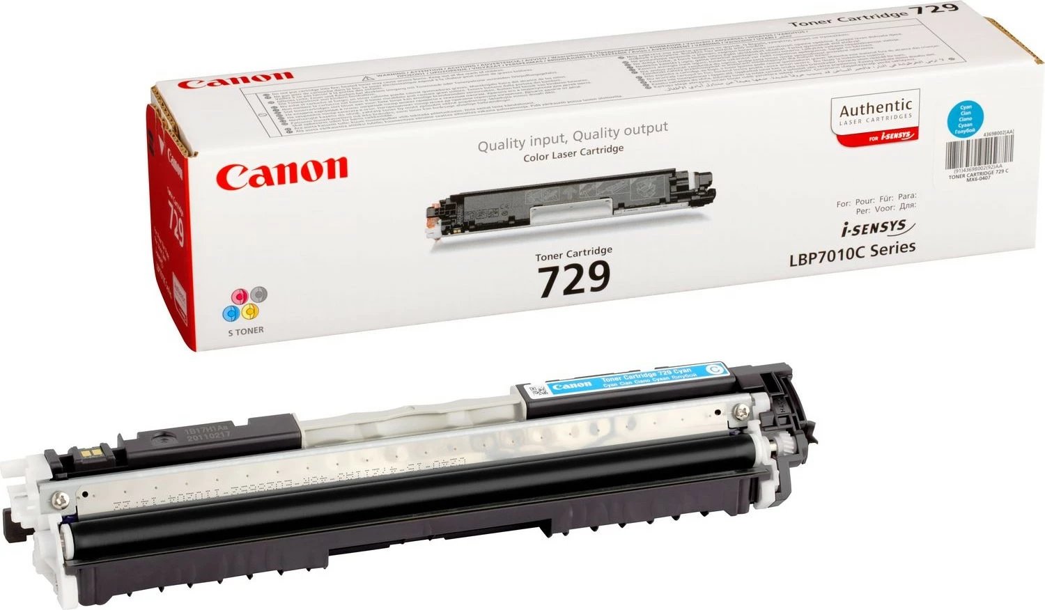 Toner Canon CRG-729 C, 1000 faqe, Cyan